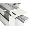 <p><strong>Unrivalled cutting finishing.</strong> Optimal support also to larger pieces, with the new sliding table 360 mm wide. Exceptional precision and smoothness: to secure the guides it is not used glue, since the thickness could affect sliding. They are secured with a procedure of aluminum riveting.</p>