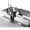 <p>The spindle moulder hood uses a system for adjusting the guides with a rack and it is fitted with a mechanical digital readout.</p>
