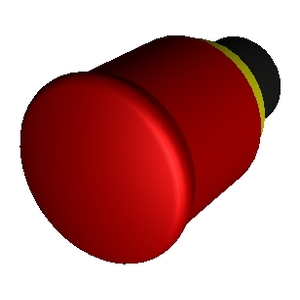 STOP BUTTON RED M22-PVT | 