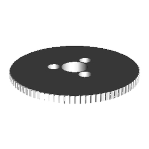 STRAIGHT TEETH TOOTHED WHEEL | 