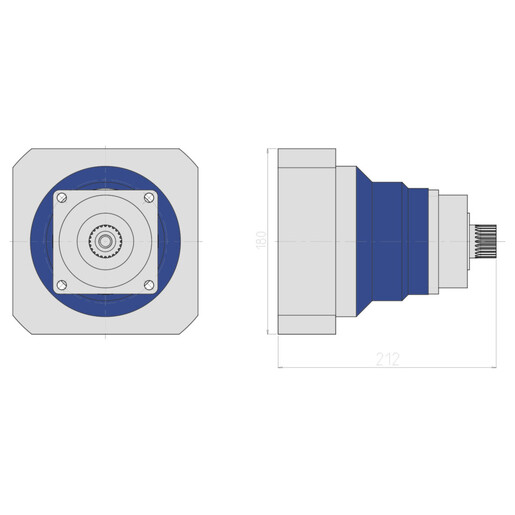 EPICYCLOIDAL GEARBOX READY FOR MOTOR FITTING | 