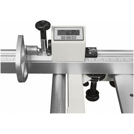 Third squaring stop with LCD position readout | 