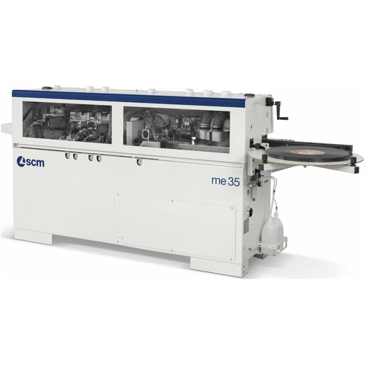 me 35t | Avtomatska robna lepilka s predrezkarji in radijus čelilnikom